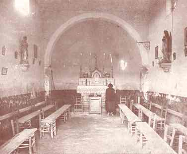 Intrieur de la chapelle de Gabet.