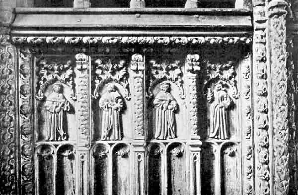 Bridford: Carving on Panels of Screen