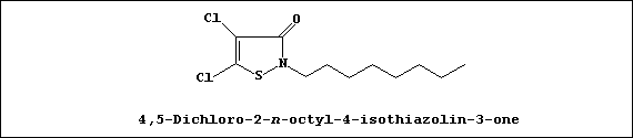 Line formula of 4,5-dichloro-2-n-octyl-4-isothiazolin-3-one